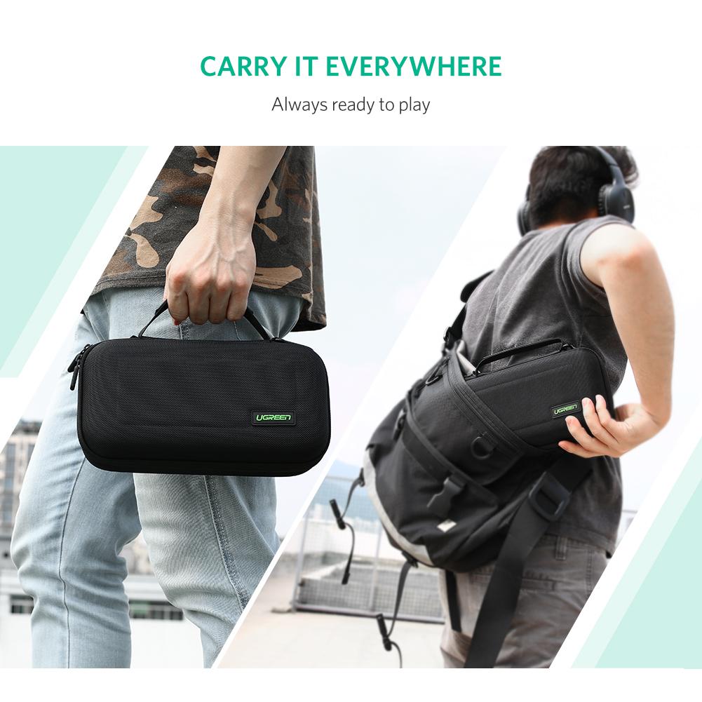 UGREEN Oxford Cloth Storage Bag Hard Shell Case for Nintendo Switch Game Console Shockproof Box, Size S UGREEN Oxford Cloth Storage Bag Hard Shell Case for Nintendo Switch Game Console Shockproof Box, Size S